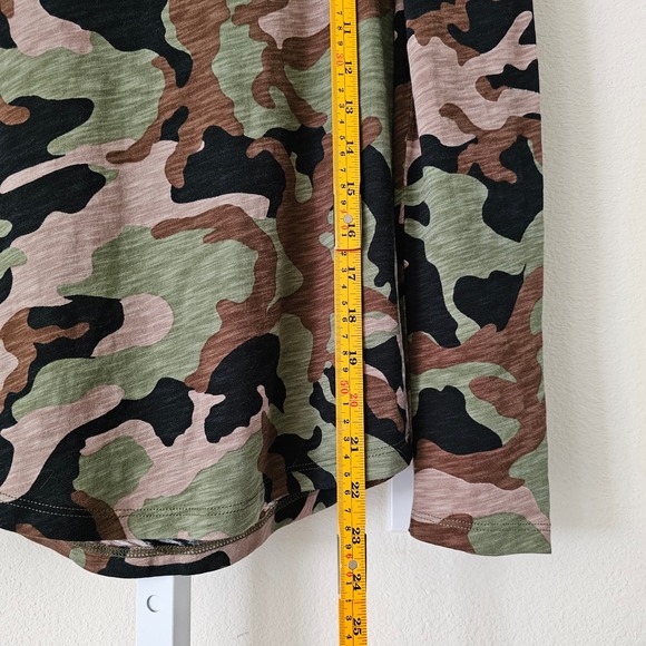 VERONICA BEARD Porter Camouflage Print Puff Long Sleeve Pullover Top Sz XS - Picture 12 of 12
